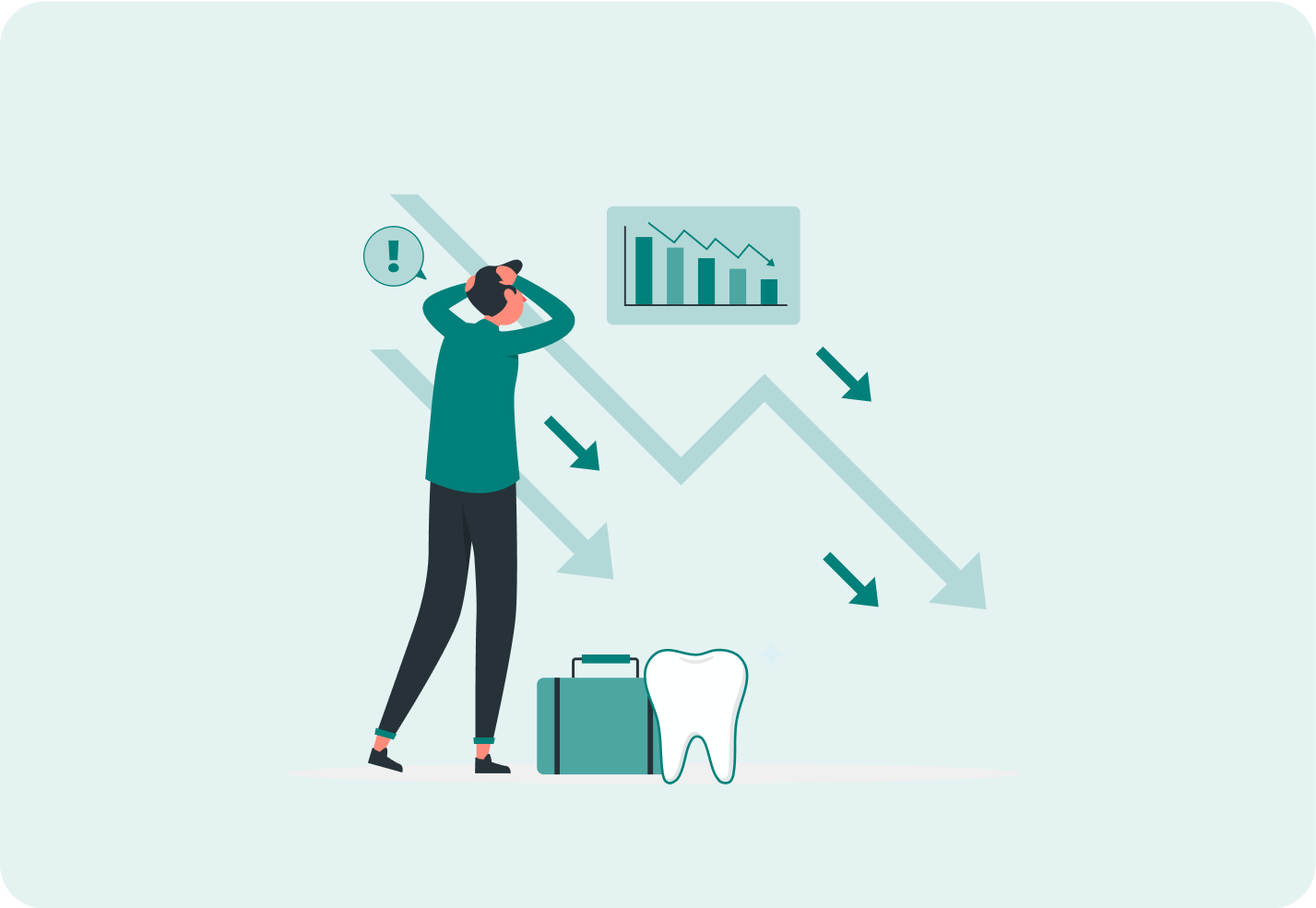 Oral health crisis illustration