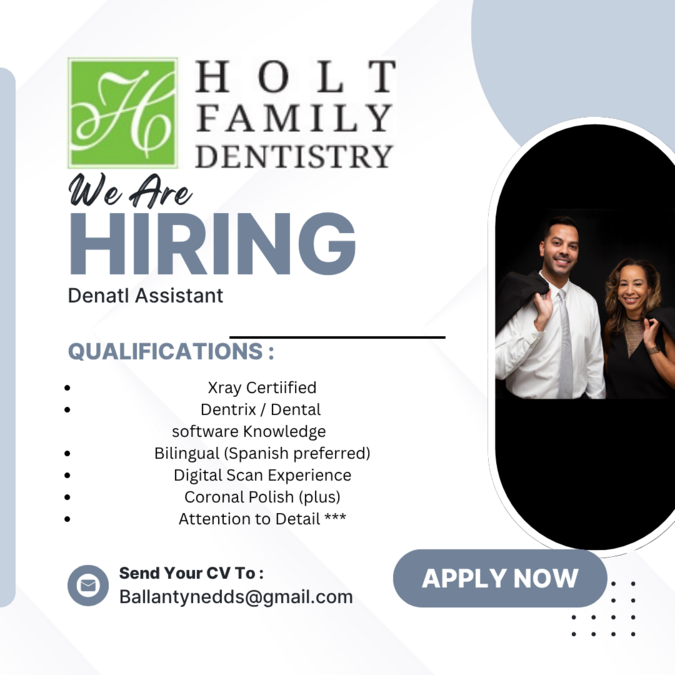 (Dental assistant job)Holt Family Dentistry image:
